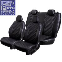 Чехлы Премиум Экокожа Байрон Ромб на Mitsubishi ASX (2010+) Чехлы Премиум Экокожа Байрон Ромб на Mitsubishi ASX (2010+)