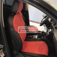 Чехлы Автопилот Алькантара Ромб на Nissan Navara 2005-2015 г.в. Чехлы Автопилот Алькантара Ромб на Nissan Navara 2005-2015 г.в.