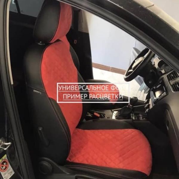 Чехлы Автопилот Алькантара Ромб на Nissan Navara 2005-2015 г.в. Чехлы Автопилот Алькантара Ромб на Nissan Navara 2005-2015 г.в.